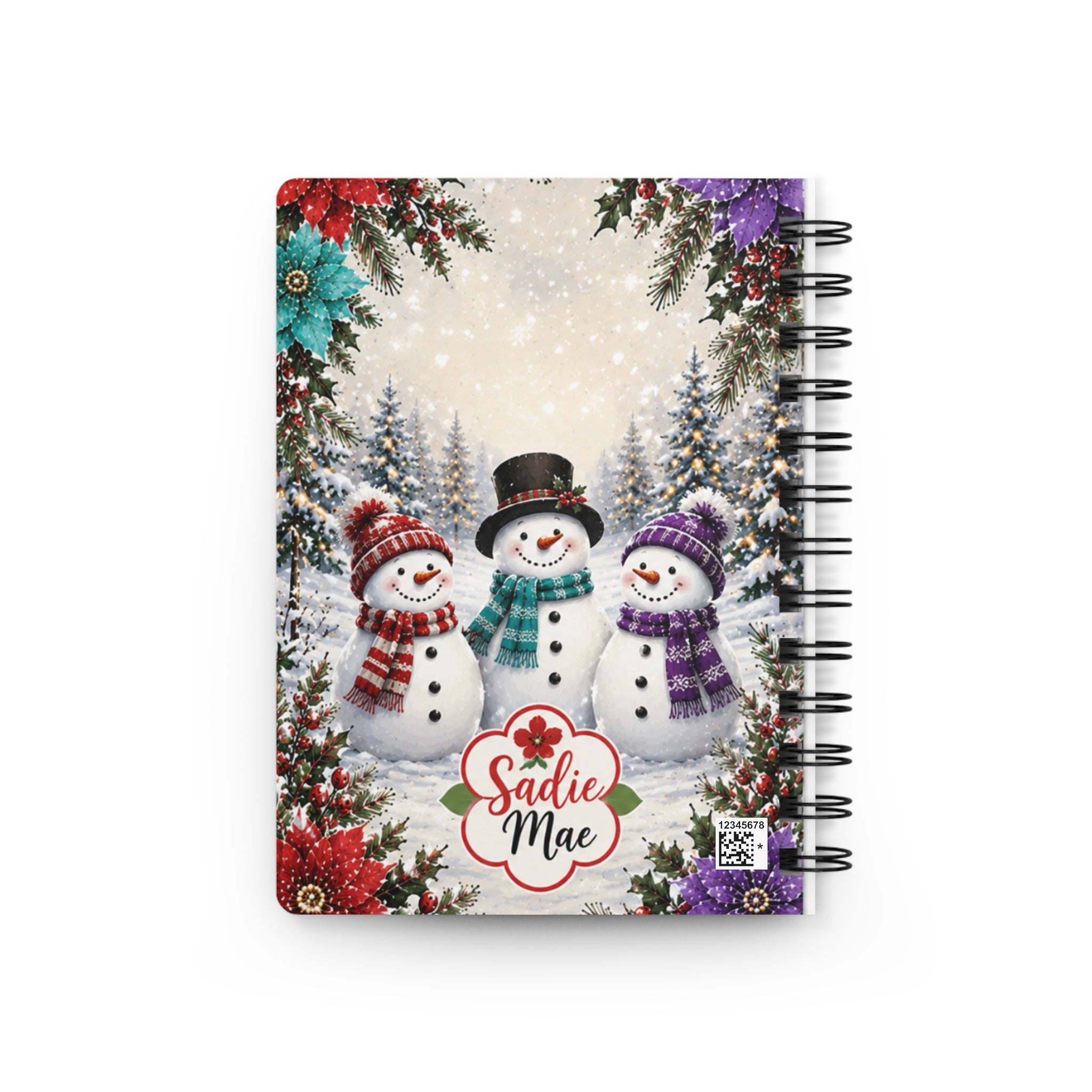 Elf Notes Spiral Journal — Holiday Snowman Notebook for Christmas Lists & Elf on the Shelf