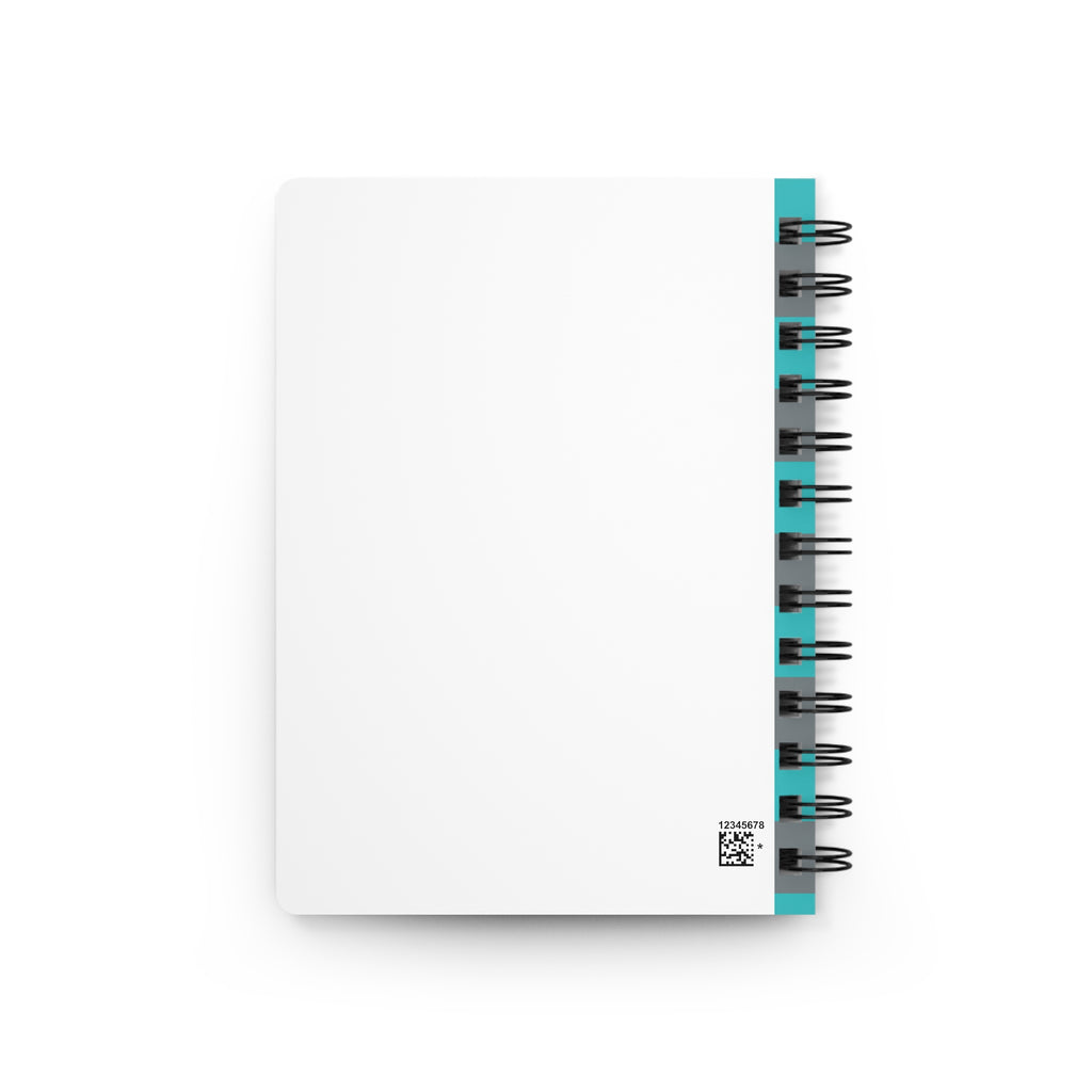 Spiral Notebook — "Shit I Can't Forget" Teal Checkerboard Journal