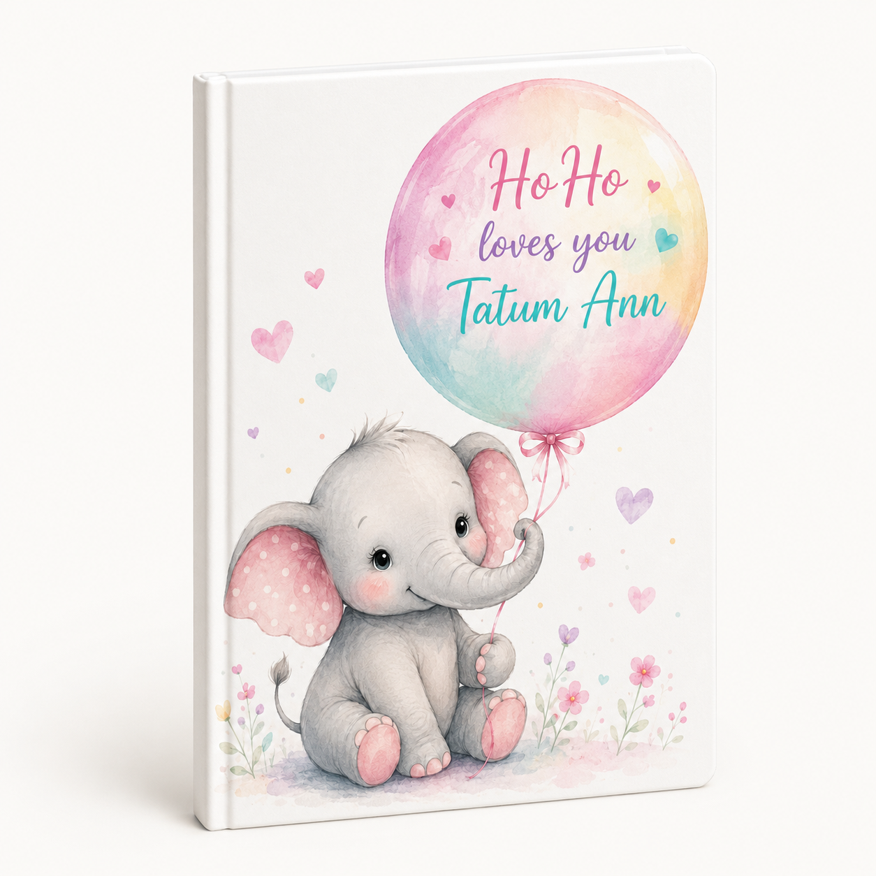 Elephant Baby Journal — Personalized Hardcover Notebook